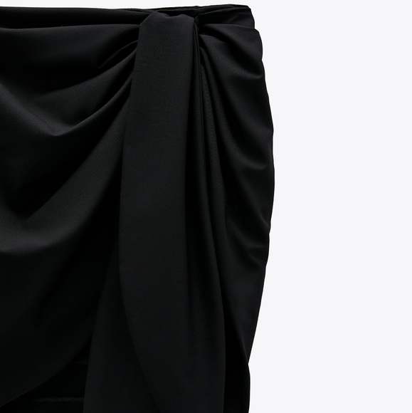 NWT ZARA | High-Waisted Mini Skirt with Knot - Picture 7 of 9